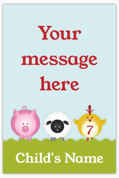 Design Preview for Design Gallery: Child Birthday Vinyl Banners, 122 x 183 cm