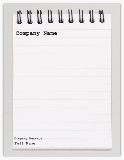 Design Preview for Design Gallery: Business Services Notepads