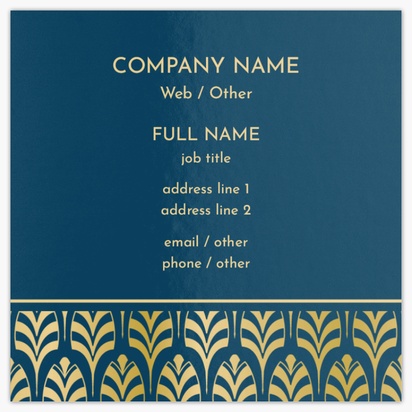 Design Preview for Design Gallery: Movies & Film Ultra-Thick Business Cards, Square (65 x 65 mm)