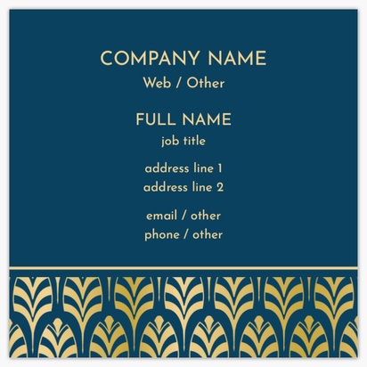 Design Preview for Design Gallery: Antiques Standard Business Cards, Square (65 x 65 mm)