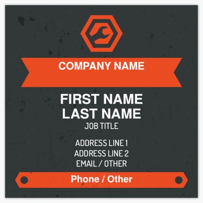 Design Preview for Design Gallery: Car Parts & Tyres Square Business Cards