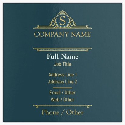 Design Preview for Design Gallery: Ultra-Thick Business Cards, Square (65 x 65 mm)