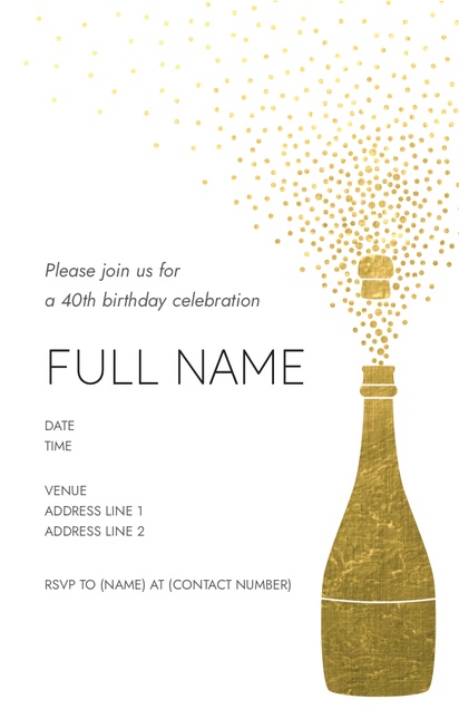 Design Preview for Invitations and Announcements, Flat 11.7 x 18.2 cm