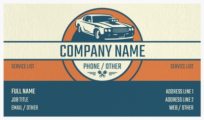 Design Preview for Design Gallery: Retro & Vintage Natural Textured Business Cards