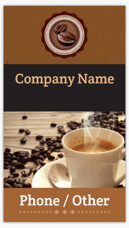 Design Preview for Design Gallery: Coffee Shops Vinyl Banners, 52 x 91 cm
