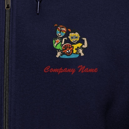 Design Preview for Design Gallery: Customised Hoodies, Navy Blue