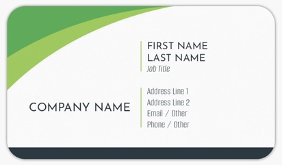 Design Preview for Design Gallery: Finance & Insurance Rounded Corner Visiting Cards