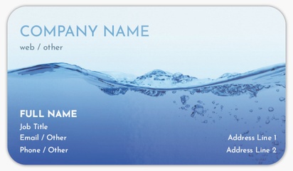 Design Preview for Pool & Spa Care Rounded Corner Business Cards Templates, Standard (3.5" x 2")