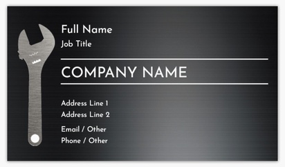 Design Preview for Design Gallery: Plumbing Matte Visiting Cards, Standard (89 x 51 mm)