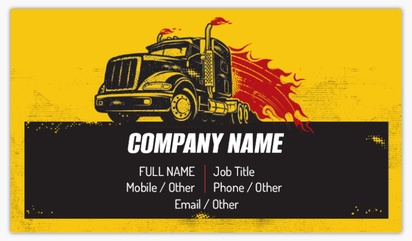 Design Preview for Trucking Ultra Thick Business Cards Templates