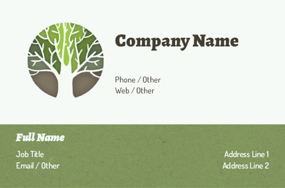 Design Preview for Design Gallery: Nature & Landscapes Glossy Business Cards
