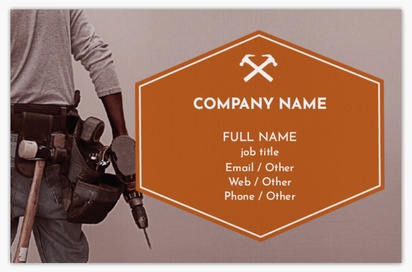 Design Preview for Design Gallery: Carpentry & Woodworking Natural Uncoated Business Cards