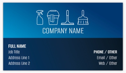 Design Preview for Design Gallery: Cleaning Services Matte Visiting Cards, Standard (89 x 51 mm)