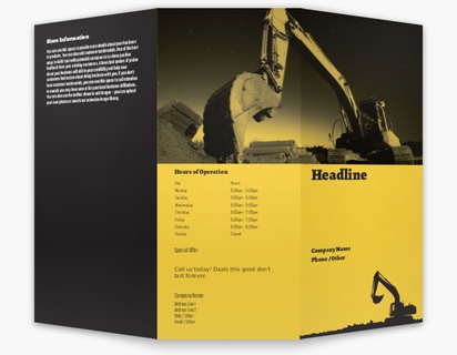 Design Preview for Design Gallery: Excavation Custom Brochures, 8.5" x 11" Tri-fold