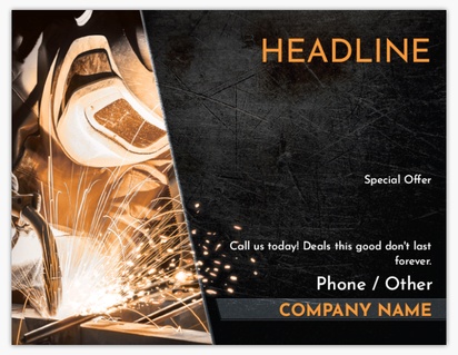 Design Preview for Welding & Metal Work Postcards Templates, 4.2" x 5.5"