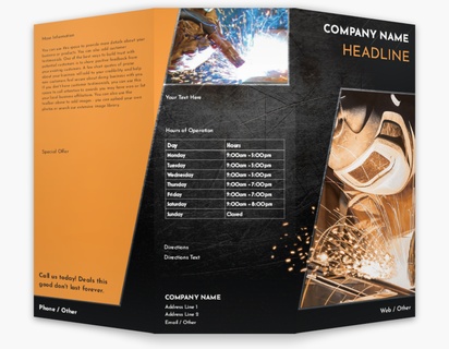 Design Preview for Design Gallery: Welding & Metal Work Custom Brochures, 8.5" x 11" Tri-fold