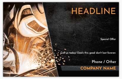 Design Preview for Welding & Metal Work Postcards Templates, 5.5" x 8.5"