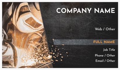 Design Preview for Design Gallery: Welding & Metal Work Natural Textured Business Cards