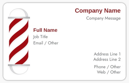 Design Preview for  Plastic Business Cards Templates, White
