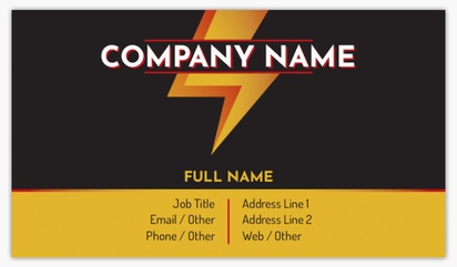 Design Preview for Design Gallery: Electricians Matte Visiting Cards, Standard (89 x 51 mm)