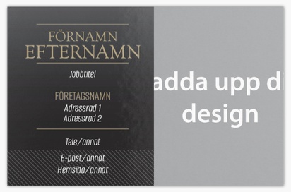Förhandsgranskning av design för Designgalleri: Mäklare Extratjocka visitkort, Standard (85 x 55 mm)