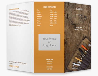 Design Preview for Design Gallery: Carpentry & Woodworking Custom Brochures, 8.5" x 11" Tri-fold