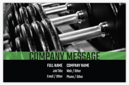 Design Preview for Personal Trainer Business Cards Templates & Designs, Standard (85 x 55 mm)