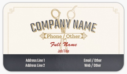 Design Preview for Barbers Rounded Corner Business Cards Templates, Standard (3.5" x 2")