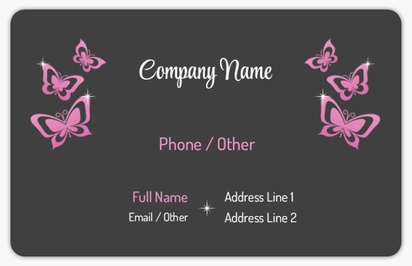 Design Preview for Fun & Whimsical Plastic Business Cards Templates, White