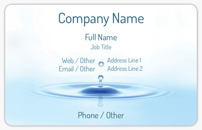 Design Preview for  Plastic Business Cards Templates, White