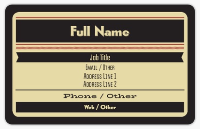 Design Preview for Retro & Vintage Plastic Business Cards Templates, White