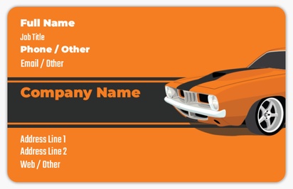 Design Preview for Automotive & Transportation Plastic Business Cards Templates, White