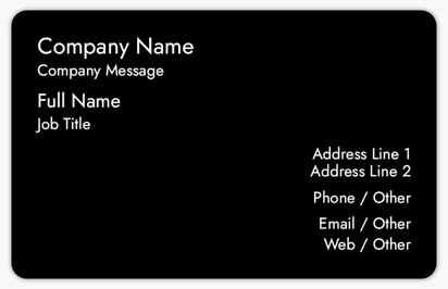 Design Preview for Conservative Plastic Business Cards Templates, White