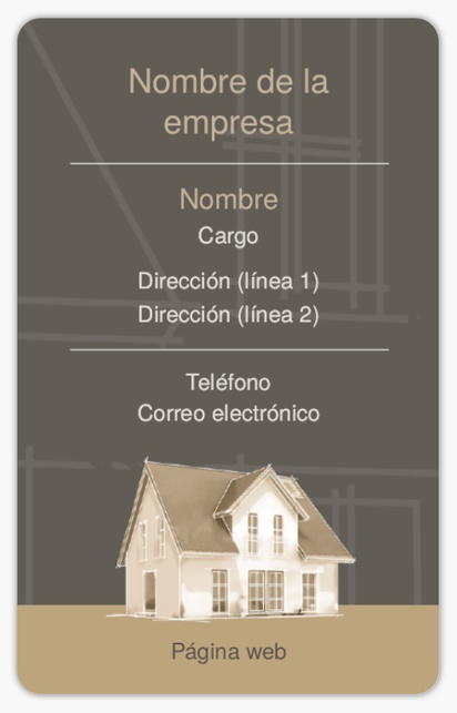 Vista previa del diseño de Galería de diseños de tarjetas de plástico para inmobiliarias