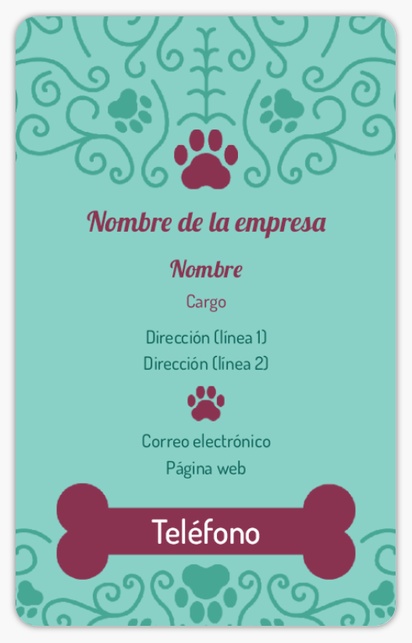 Vista previa del diseño de Galería de diseños de tarjetas de plástico para animales y mascotas
