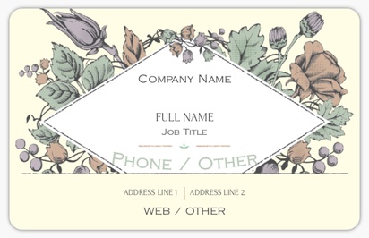 Design Preview for Nature & Landscapes Plastic Business Cards Templates, White