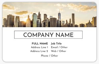 Design Preview for Modern & Simple Plastic Business Cards Templates, White