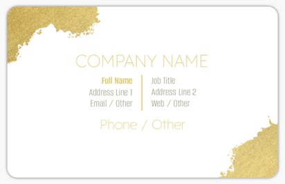 Design Preview for Art & Entertainment Plastic Business Cards Templates, White