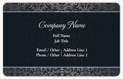 Design Preview for Art & Entertainment Plastic Business Cards Templates, White