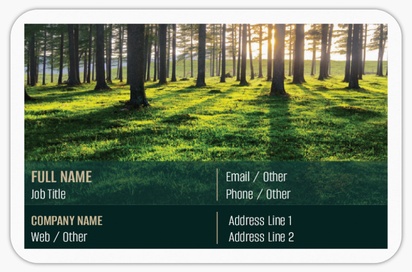 Design Preview for Design Gallery: Nature & Landscapes Rounded Corner Business Cards, Rounded Standard (85 x 55 mm)
