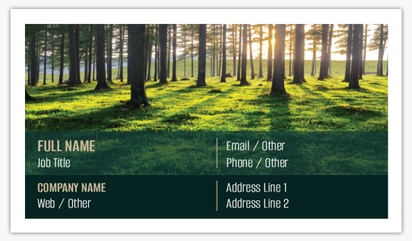 Design Preview for Environmental & Energy Ultra Thick Business Cards Templates