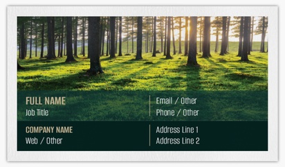 Design Preview for Design Gallery: Energy & Environment Non-Tearable Visiting Cards