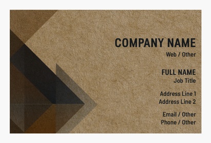Design Preview for Design Gallery: Kraft Business Cards, Standard (85 x 55 mm)