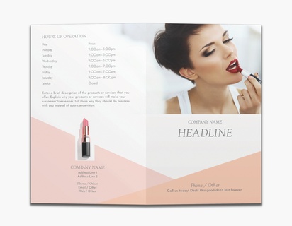 Design Preview for Design Gallery: Cosmetics & Perfume Custom Brochures, 8.5" x 11" Bi-fold