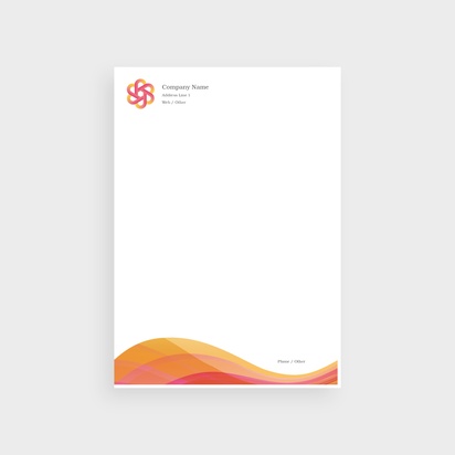 Design Preview for Design Gallery: Bold & Colourful Bulk Letterheads