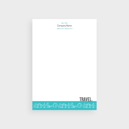 Design Preview for Design Gallery: Travel & Accommodation Letterheads