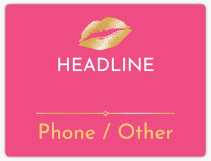 A gold lips lipstick pink cream design for Modern & Simple