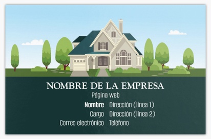 Vista previa del diseño de Galería de diseños de tarjetas de visita extragruesas para sector inmobiliario, Standard (85 x 55 mm)