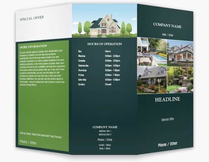 A home insurance house black green design