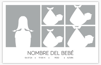 Un pasqua anuncio de bebé diseño crema blanco para Moderno y sencillo con 5 imágenes